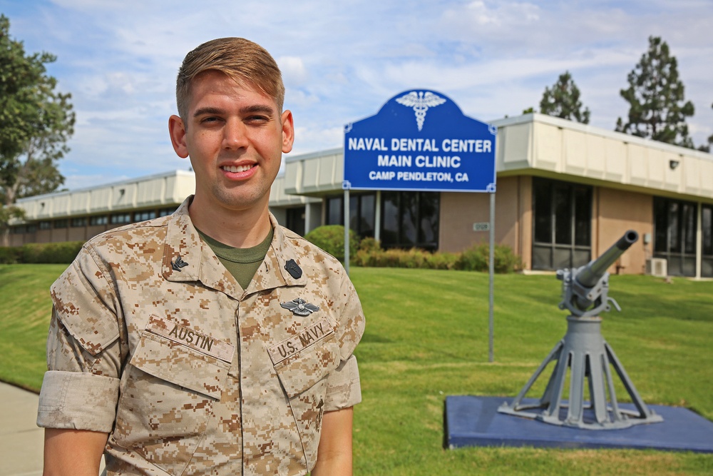 Not all hellfire and cordon wires: 1st Dental Bn. sailor balances military discipline and job proficiency to succeed in career