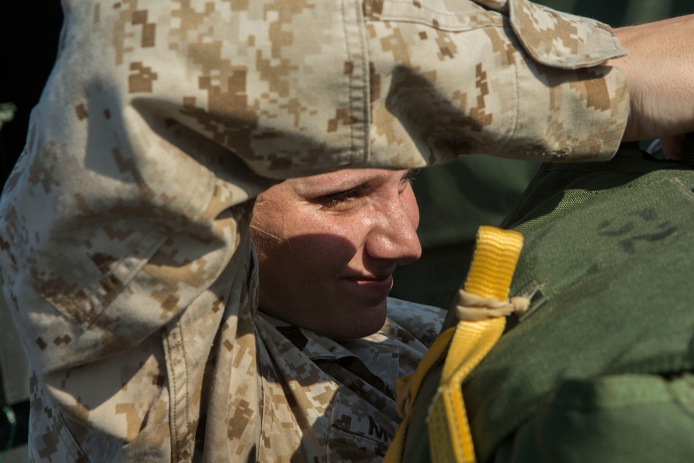 Air Delivery Marines conduct parachute training