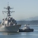 The Arleigh Burke-class destroyer USS Howard (DDG 83) prepares to arrive at Naval Station Everett