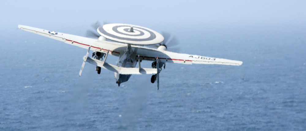 USS George H.W. Bush flight deck operations