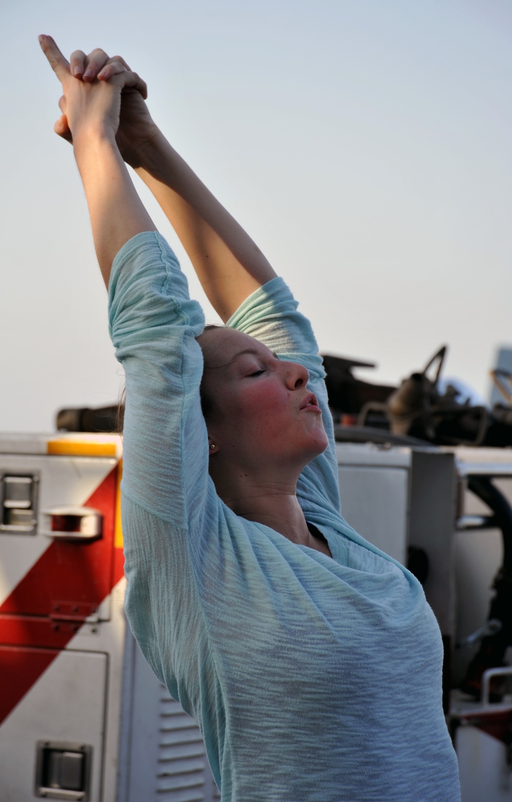 Yoga aboard USS George H.W. Bush