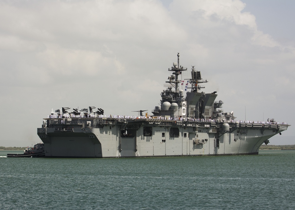 USS America visits the Americas