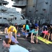 Yoga aboard USS George H.W. Bush