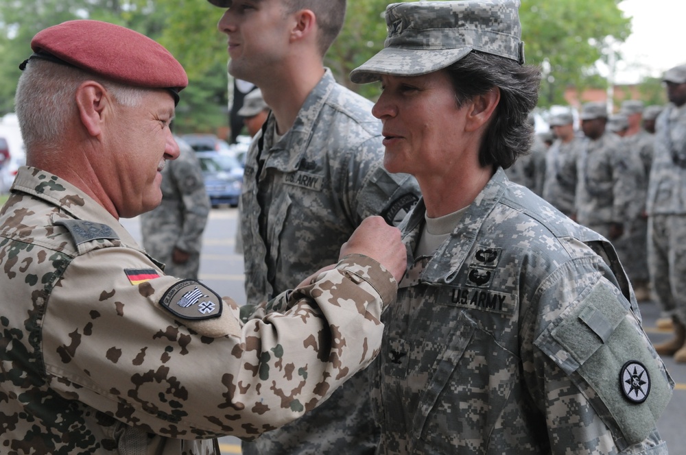 OSW 2014 Col. Kotulich receives Gold German Armed Forces Proficiency Badge
