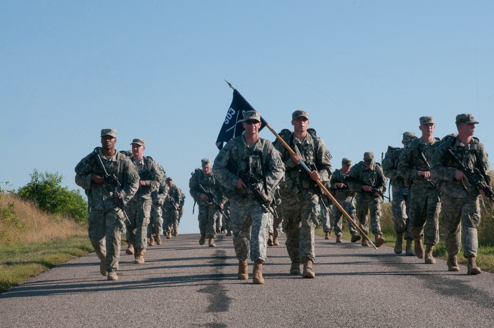 173rd Airborne Brigade ruck march in Poland