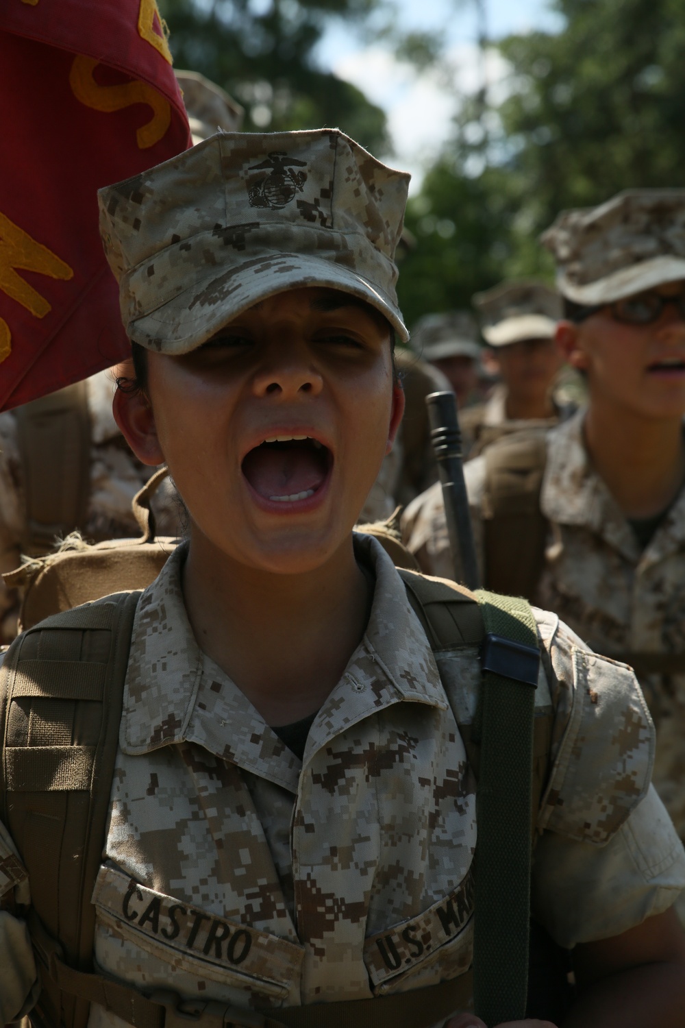 Wilmington, Calif., native training at Parris Island to become U.S. Marine
