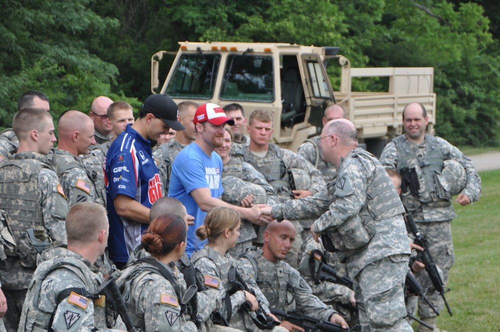 National Guard visited by sports representatives