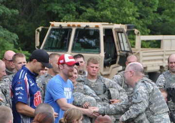 National Guard visited by sports representatives