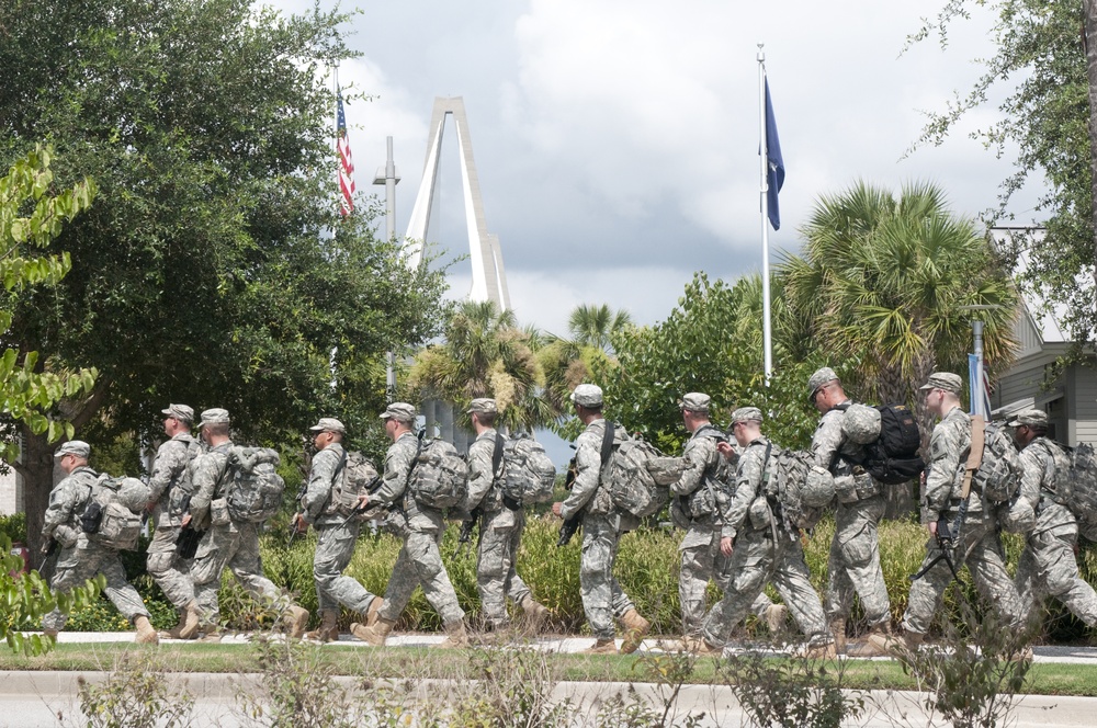 4th Battalion, 118th Infantry Regiment Catches Ride to Annual Training