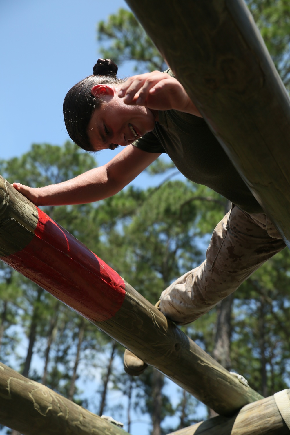 Photo Gallery: Marine recruits attempt daunting obstacles on Parris Island