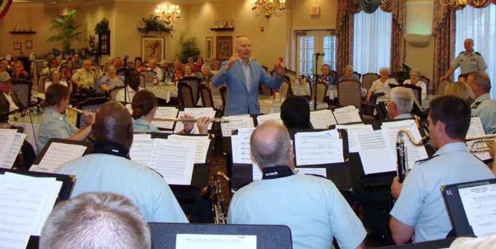 42nd Infantry Division Band honors World War II band director Saturday night