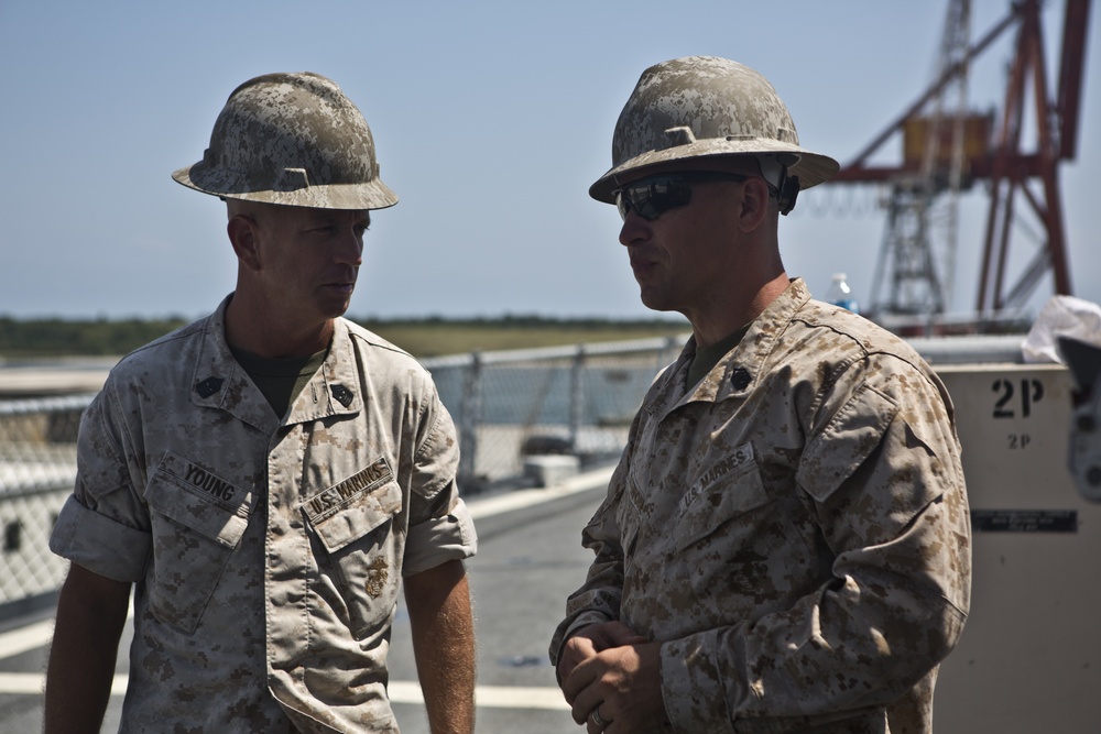 2nd MLG Sgt. Maj. visits S.S. Wright