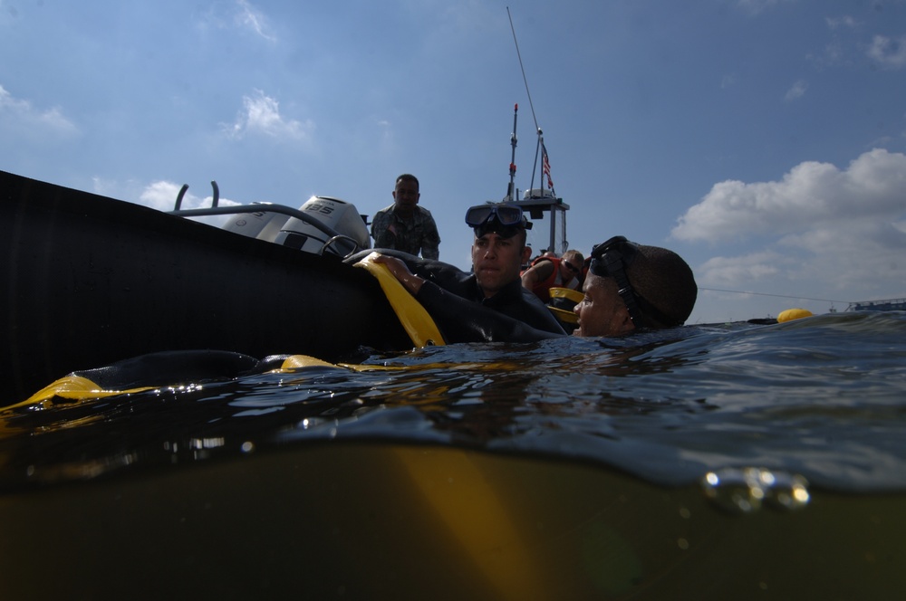 Raising the sunken former Soviet submarine Juliett 484