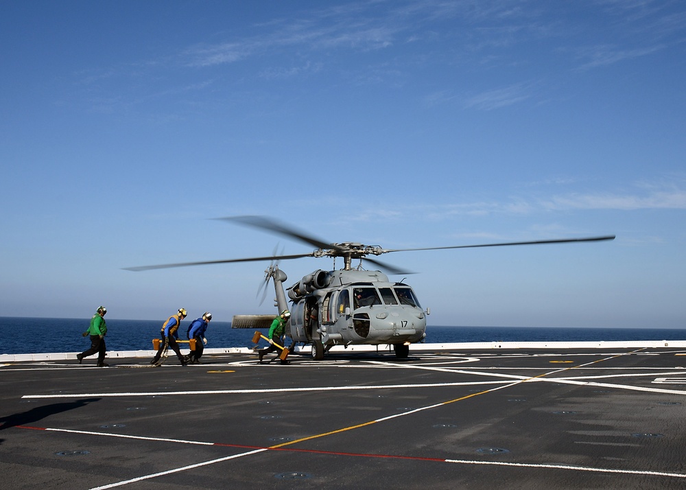 USS Green Bay flight operations