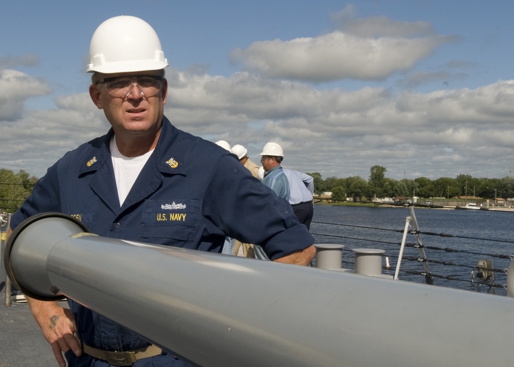 Preparing for acceptance trials on Lake Michigan