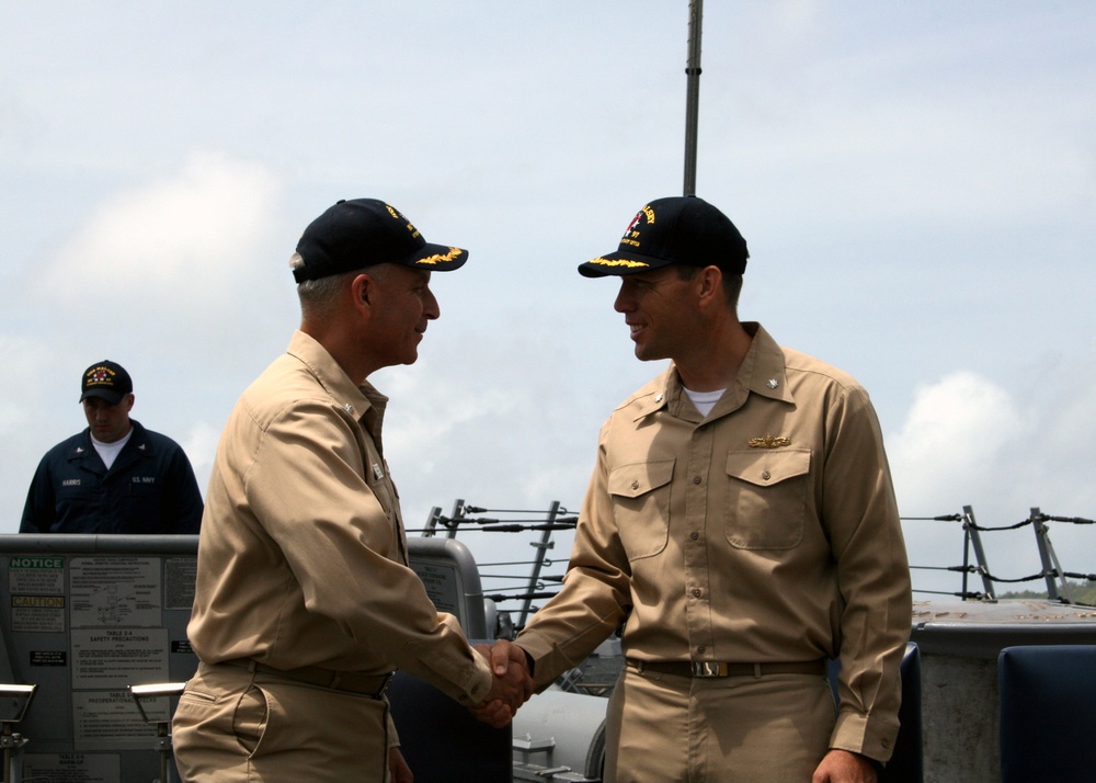 USS Halsey change of command