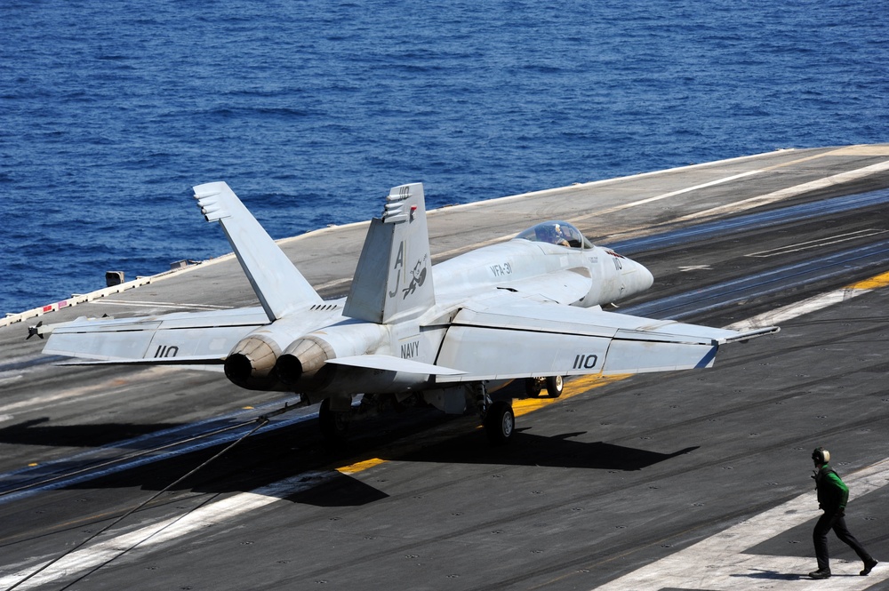 USS George H.W. Bush flight operations