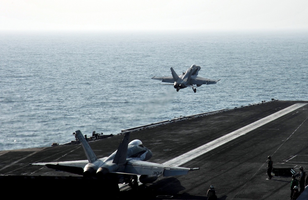 USS George H.W. Bush flight operations