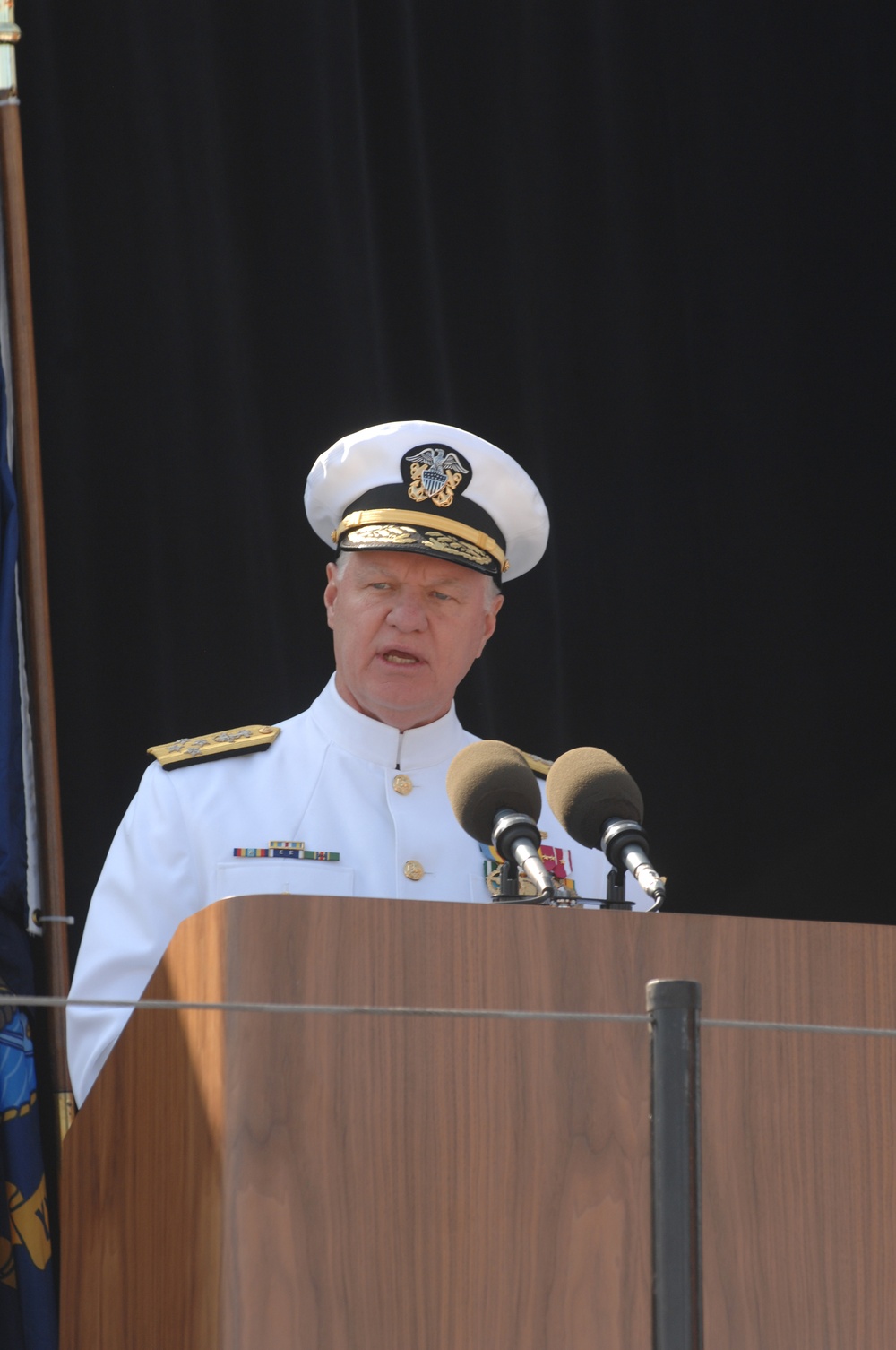 USNS Carl Brashear christening and launch ceremony