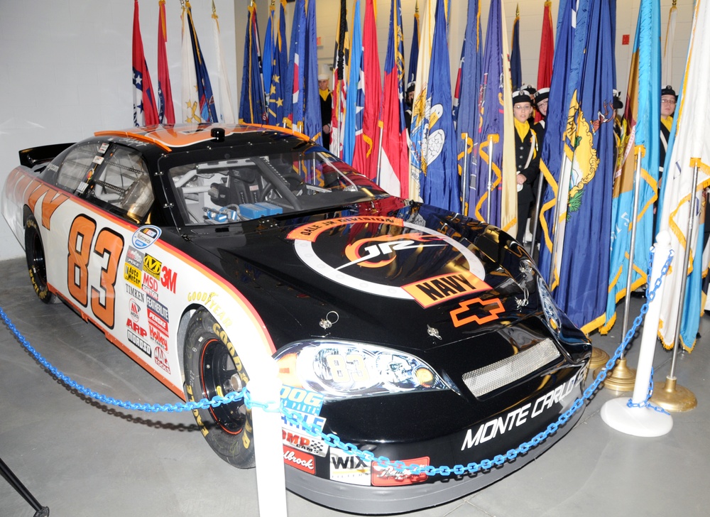 Dale Earnhardt Jr. race car displayed