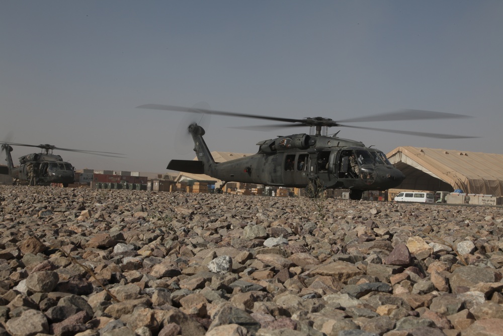 Black Hawks prepare for take off