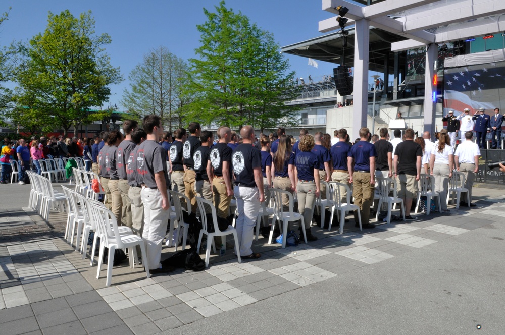 Mass enlistment at Indy Speedway