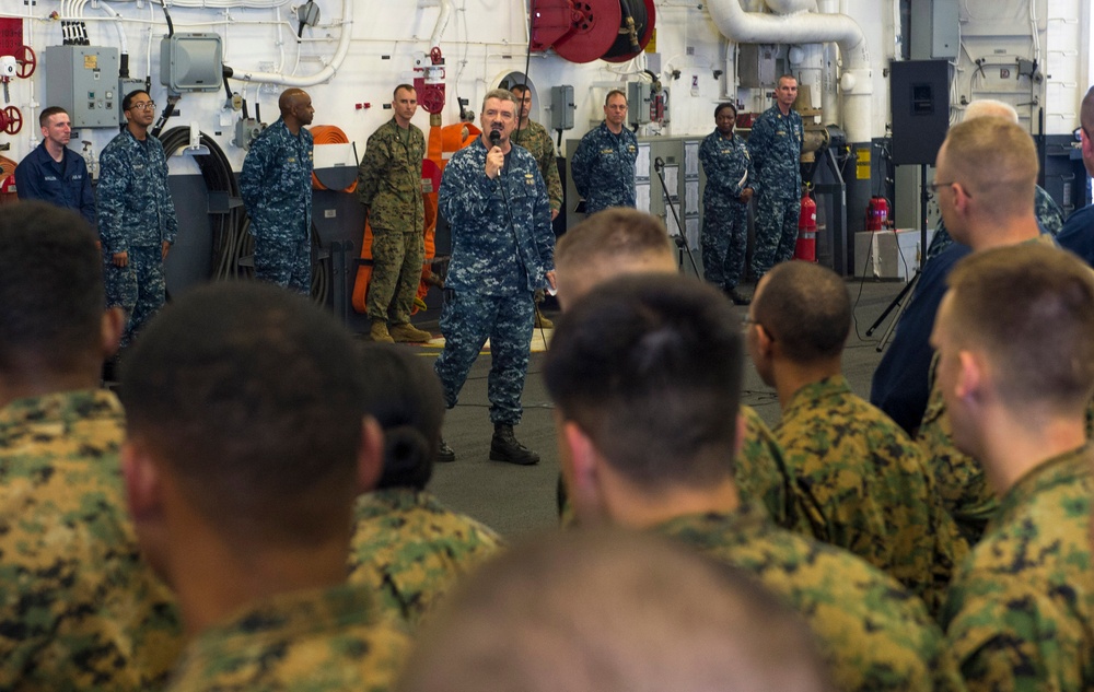 USS America all hands call