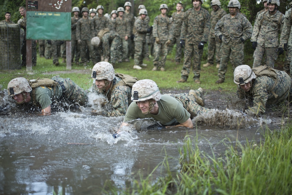 2nd Battalion, 2nd Marines test strength and teamwork in endurance course