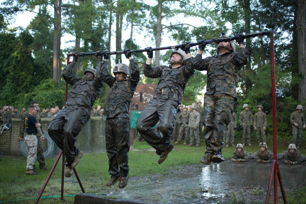 2nd Battalion, 2nd Marines test strength and teamwork in endurance course