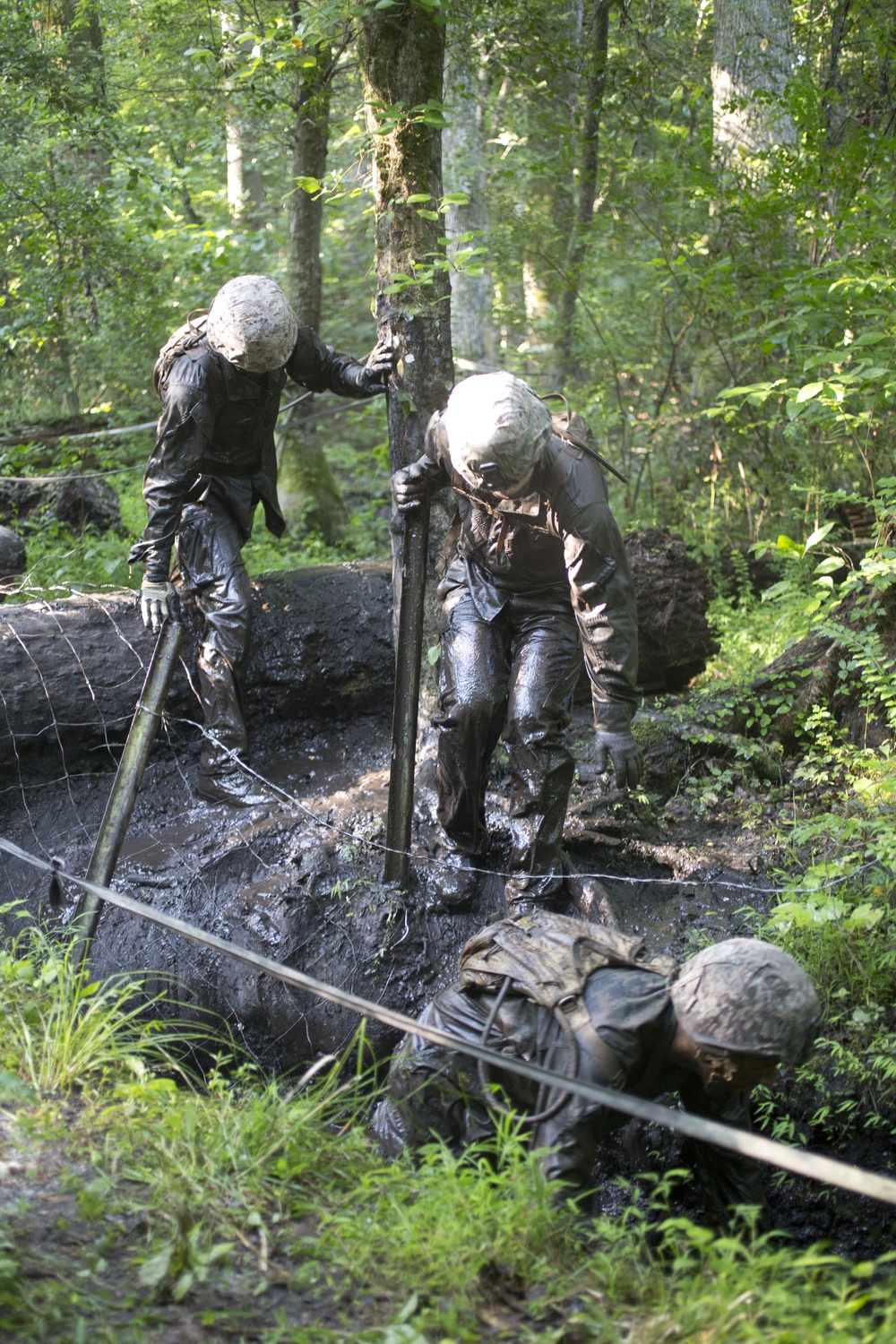 2nd Battalion, 2nd Marines test strength and teamwork in endurance course