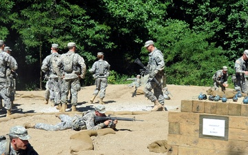 Cadre and cadets hone skills at Hand Grenade Assault Course