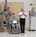 Sgt. E.H. Pittman receives the Soldier's medal
