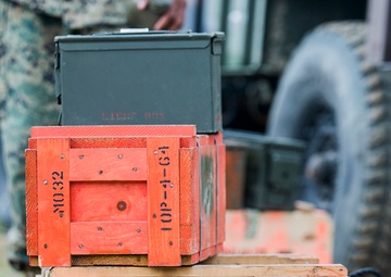 Exploding onto field, engineer Marines take range