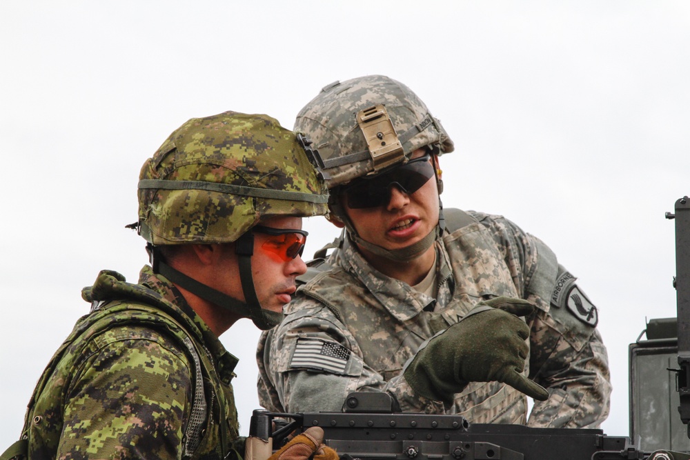 NATO paratroopers gain confidence on machine guns