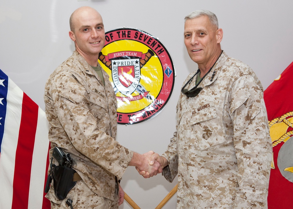 Assistant Commandant of the Marine Corps Visits CENTCOM