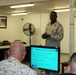 Staff noncommissioned officers receive incident mitigation class aboard camp Leatherneck, Afghanistan during deployment