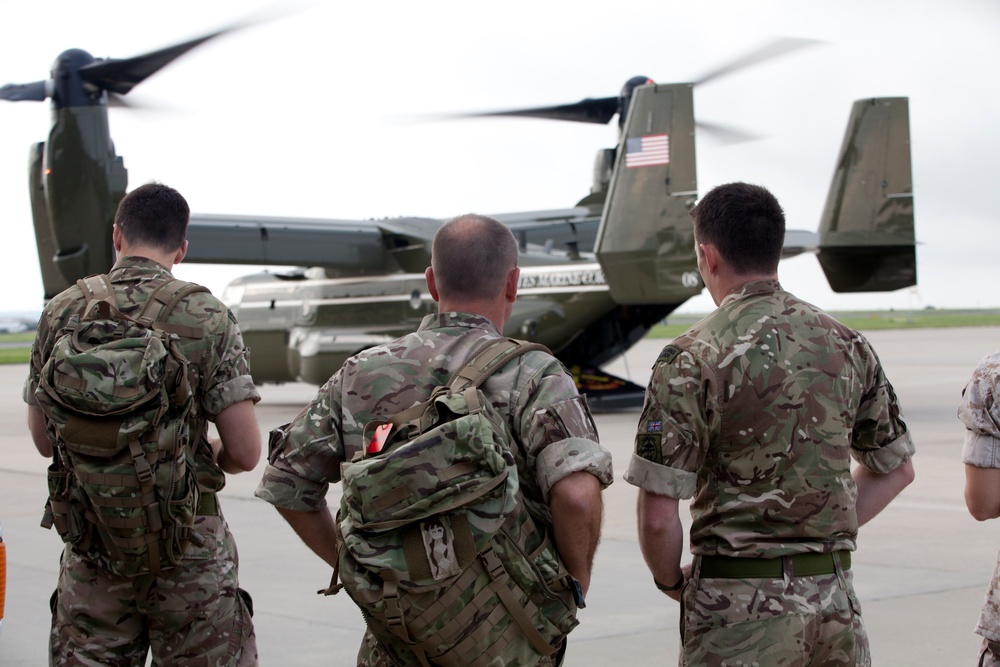 British Royal Marines Visit MCB Quantico, Va