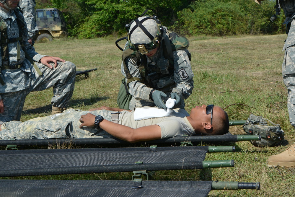 US Army paratroopers assigned to 173rd Brigade Support Battalion, 173rd Airborne Brigade training at Villanova Biellese, Italy