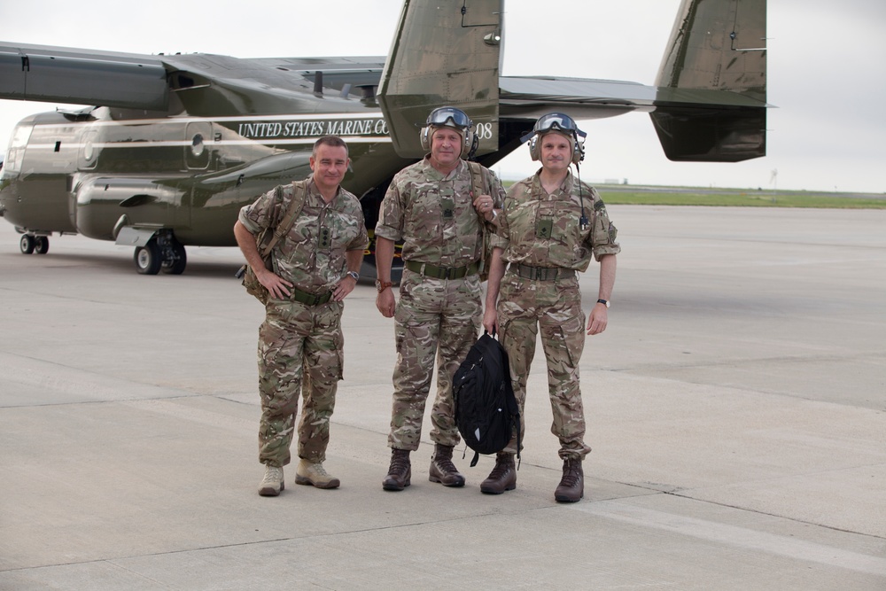 British Royal Marines Visit MCB Quantico, Va