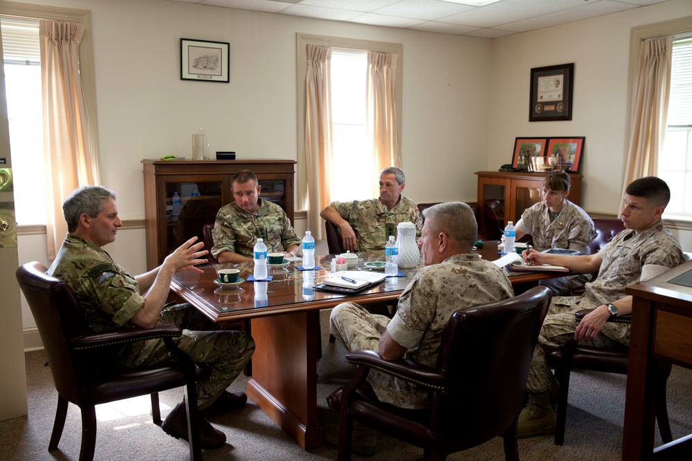 British Royal Marines Visit MCB Quantico, Va