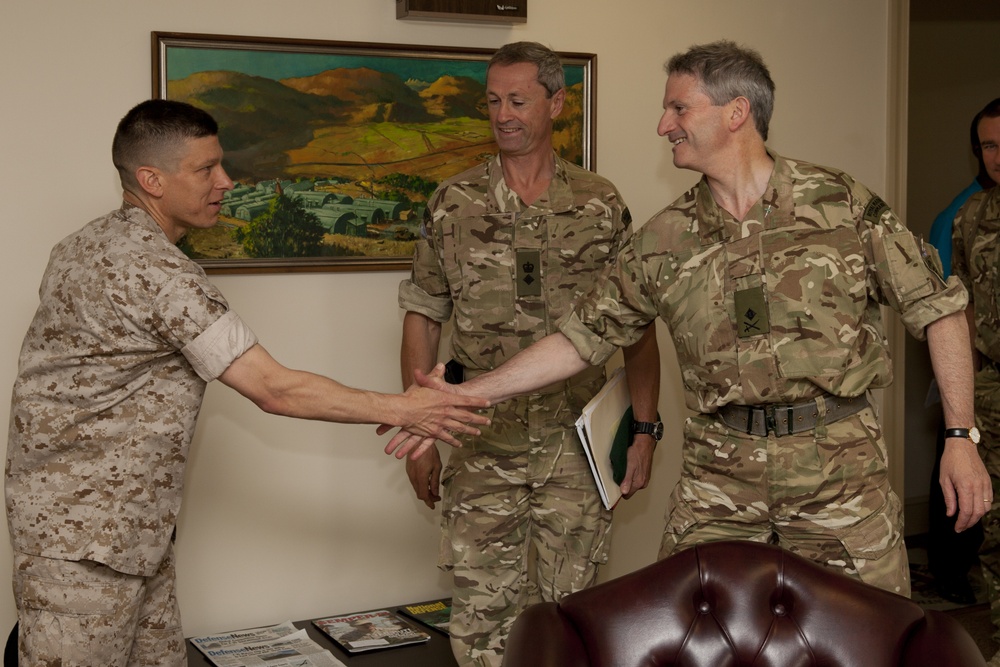 British Royal Marines Visit MCB Quantico, Va