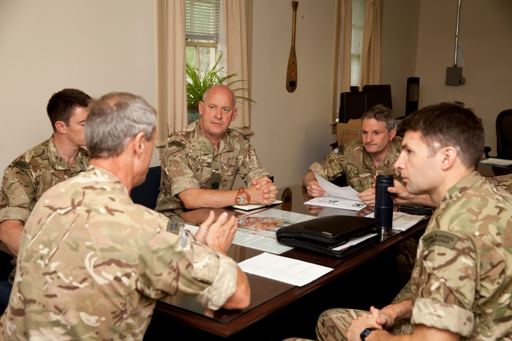 British Royal Marines Visit MCB Quantico, Va