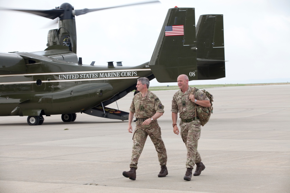British Royal Marines Visit MCB Quantico, Va