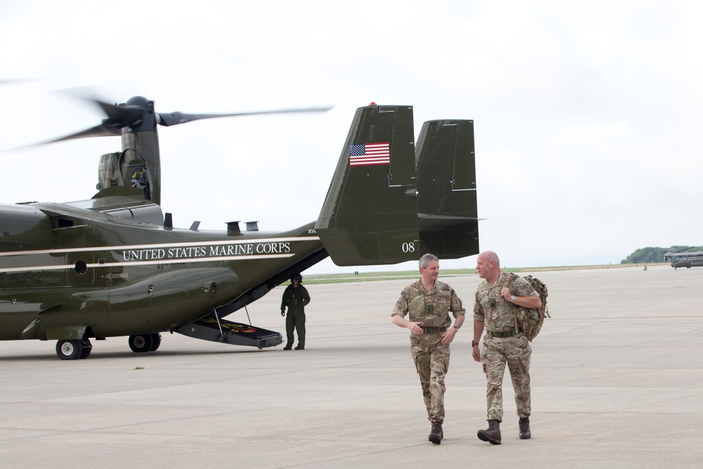 British Royal Marines Visit MCB Quantico, Va