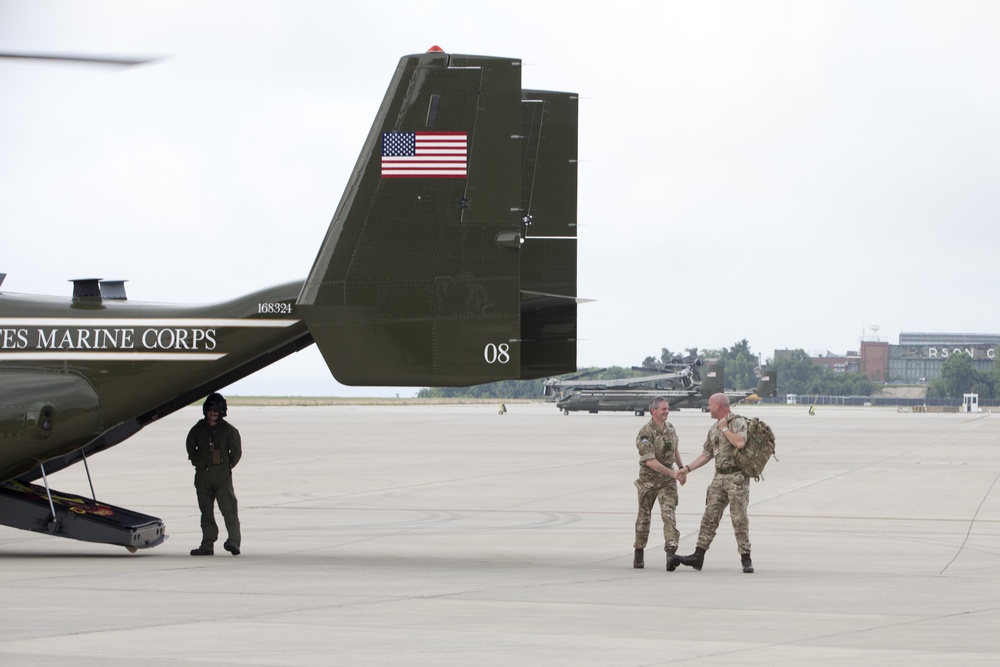 British Royal Marines Visit MCB Quantico, Va