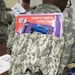 Fort Meade Reserve Soldiers receive school supplies donated by local communities