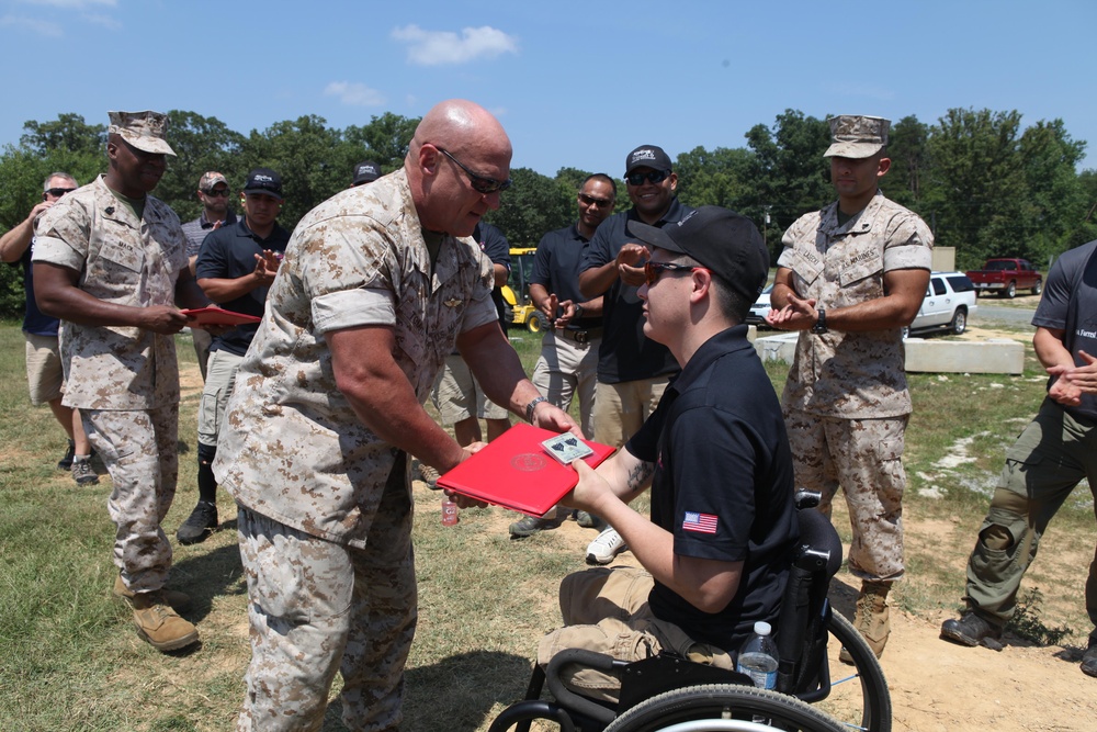 Wounded Warriors take aim with the DEA and Combat Marine Outdoors