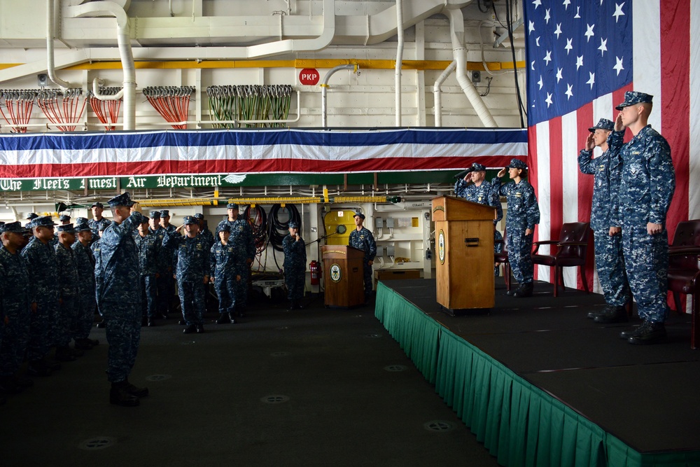 USS Green Bay conducts change of command