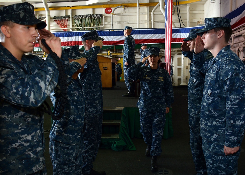 USS Green Bay conducts change of command