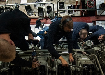 USS Anchorage sailors at work